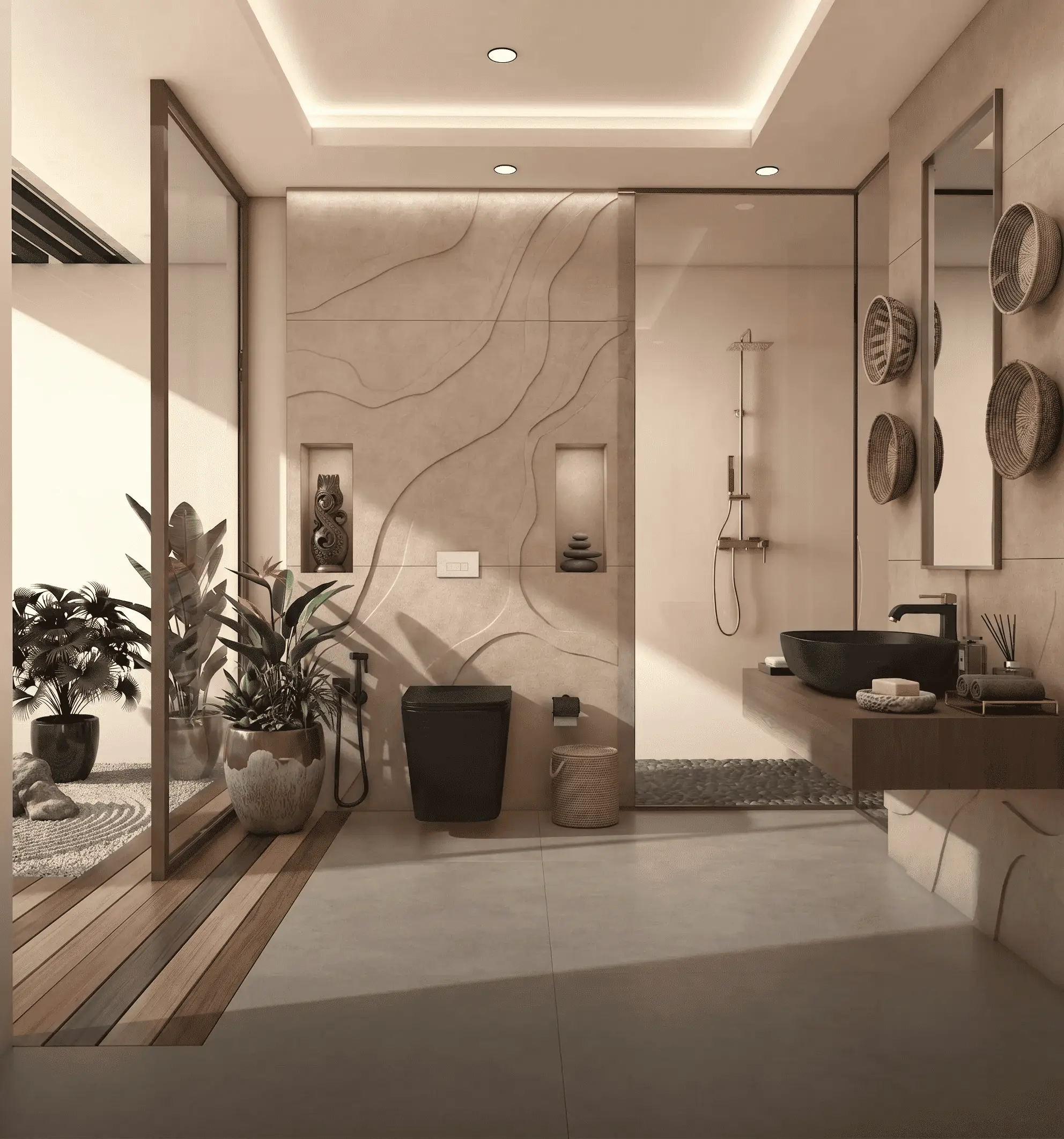 Modern factory sanitaryware production